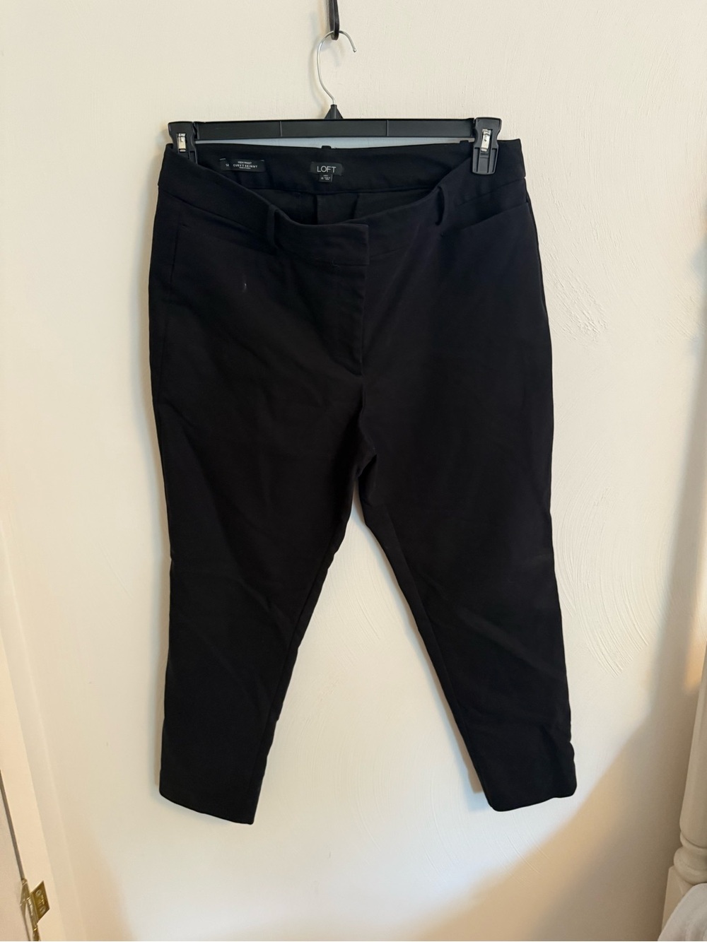 LOFT Black High Waist Curvy Skinny